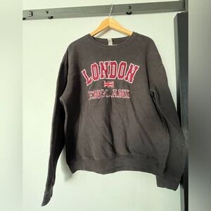 England London black large sweat shirt - purchased London during Queen Jubilee